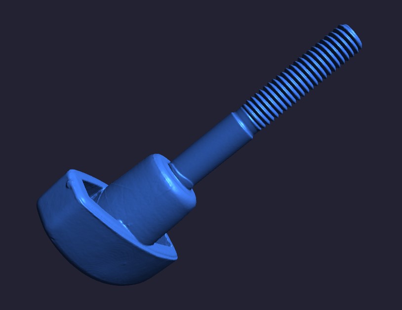 Bolt with a plastic handle